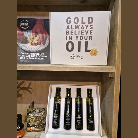 Valderrama olijfolie Giftbox 4 flessen van 250ml. Pre-order